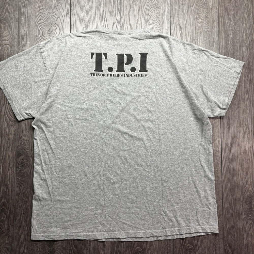 Rockstar Games GTA V Trevor Philips Industries TPI T-Shirt Gray Mens 3XL